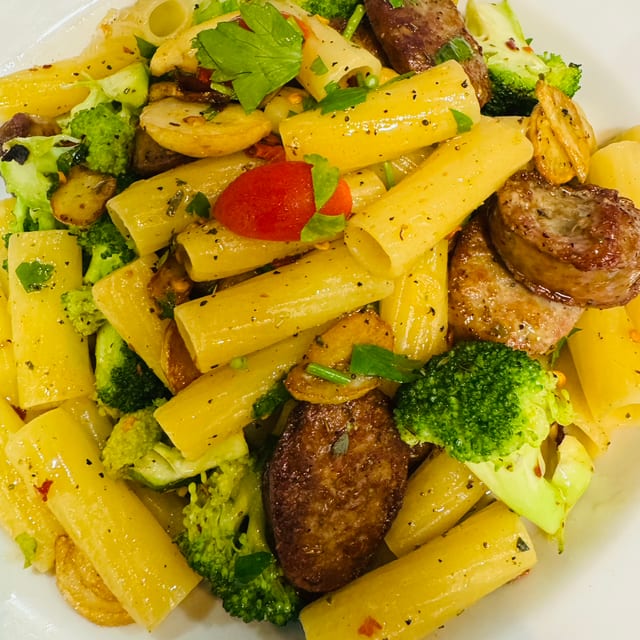 Pasta with Broccoli & Sausage.