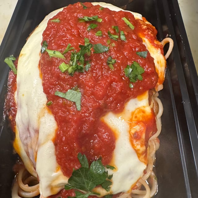 Eggplant Parmigiana.