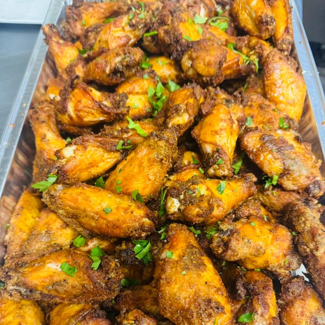 Cajun Baked Wings Catering.