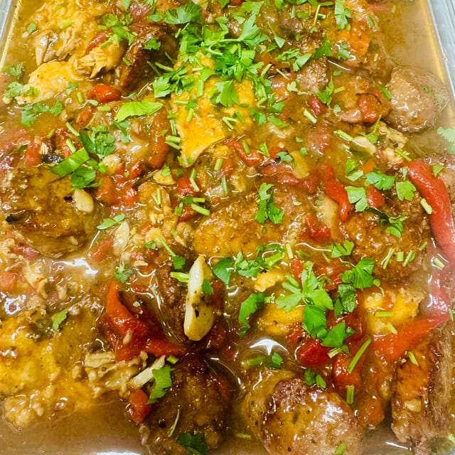 Chicken Scarpariello Catering.