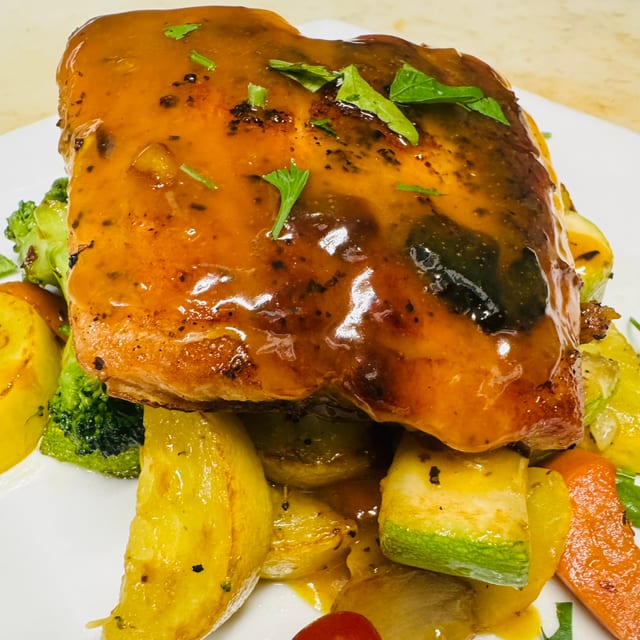 Honey Mustard Salmon.