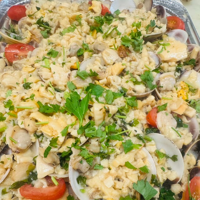 Linguine with Clam Sauce Catering.