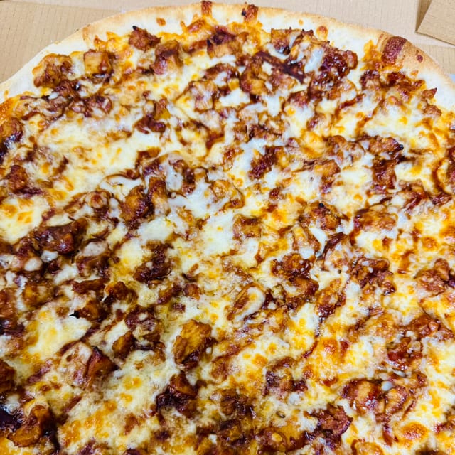 Chicken BBQ Pizza.