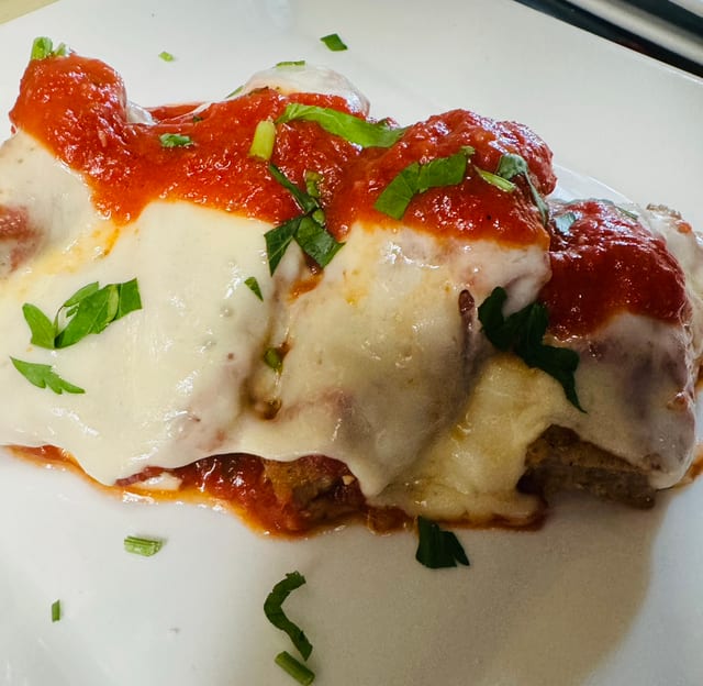 Chicken Parmigiana.