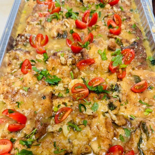 Chicken Milanese Catering.