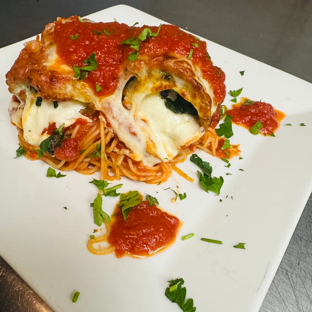 Eggplant Florentino.