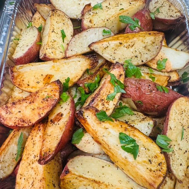 Roasted Potatoes Catering.