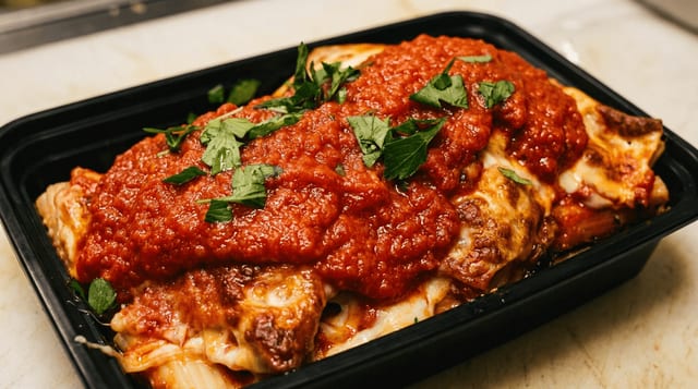 Eggplant Parmigiana.