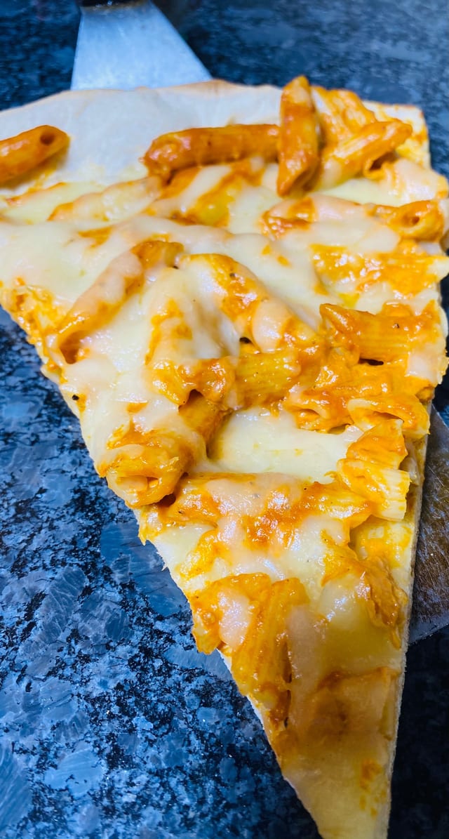Penne Vodka Pizza.