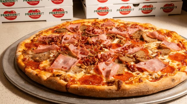 Meat Lover's Stuffed Pizza.