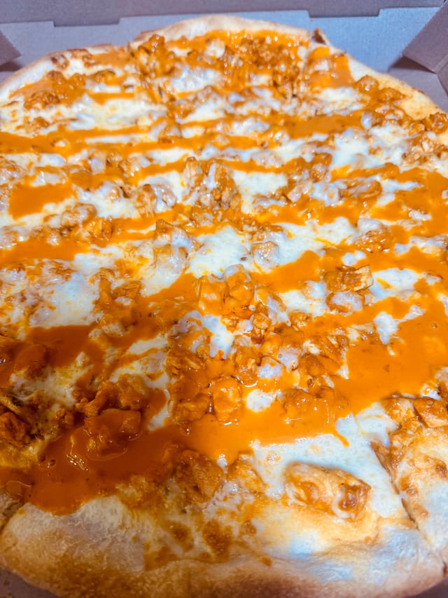 Chicken Buffalo Pizza.