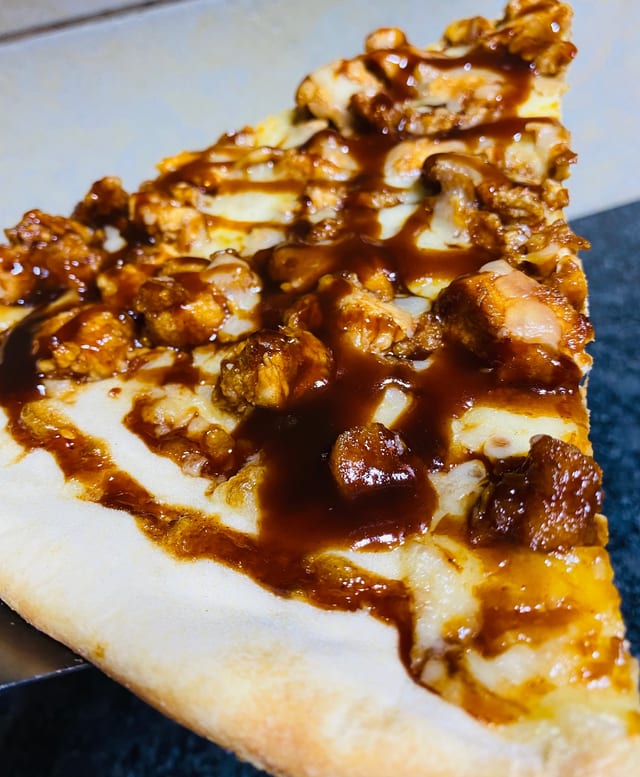 Chicken BBQ Pizza.