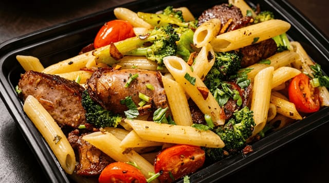 Broccoli & Sausage.