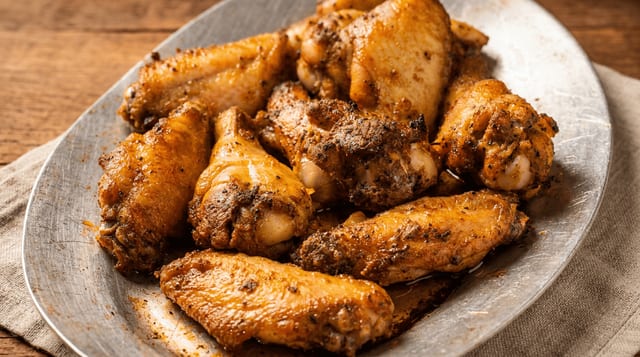 Baked Cajun Wings.