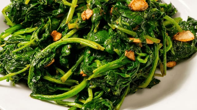 Sautéed Spinach.