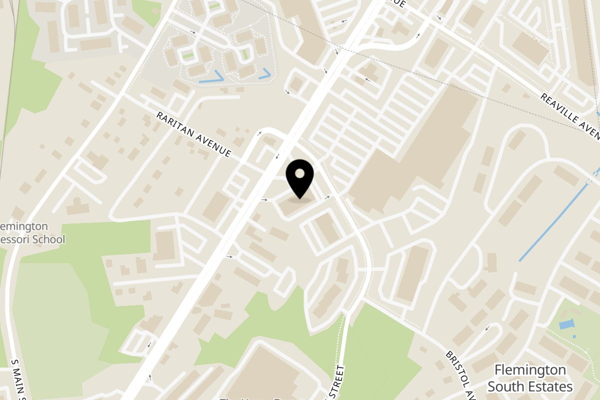 Map showing the location of Panatieri's Pizza & Pasta Flemington on 268 US-202 #31 in Flemington